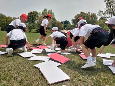 新入生歓迎会（縦割り班遊び）